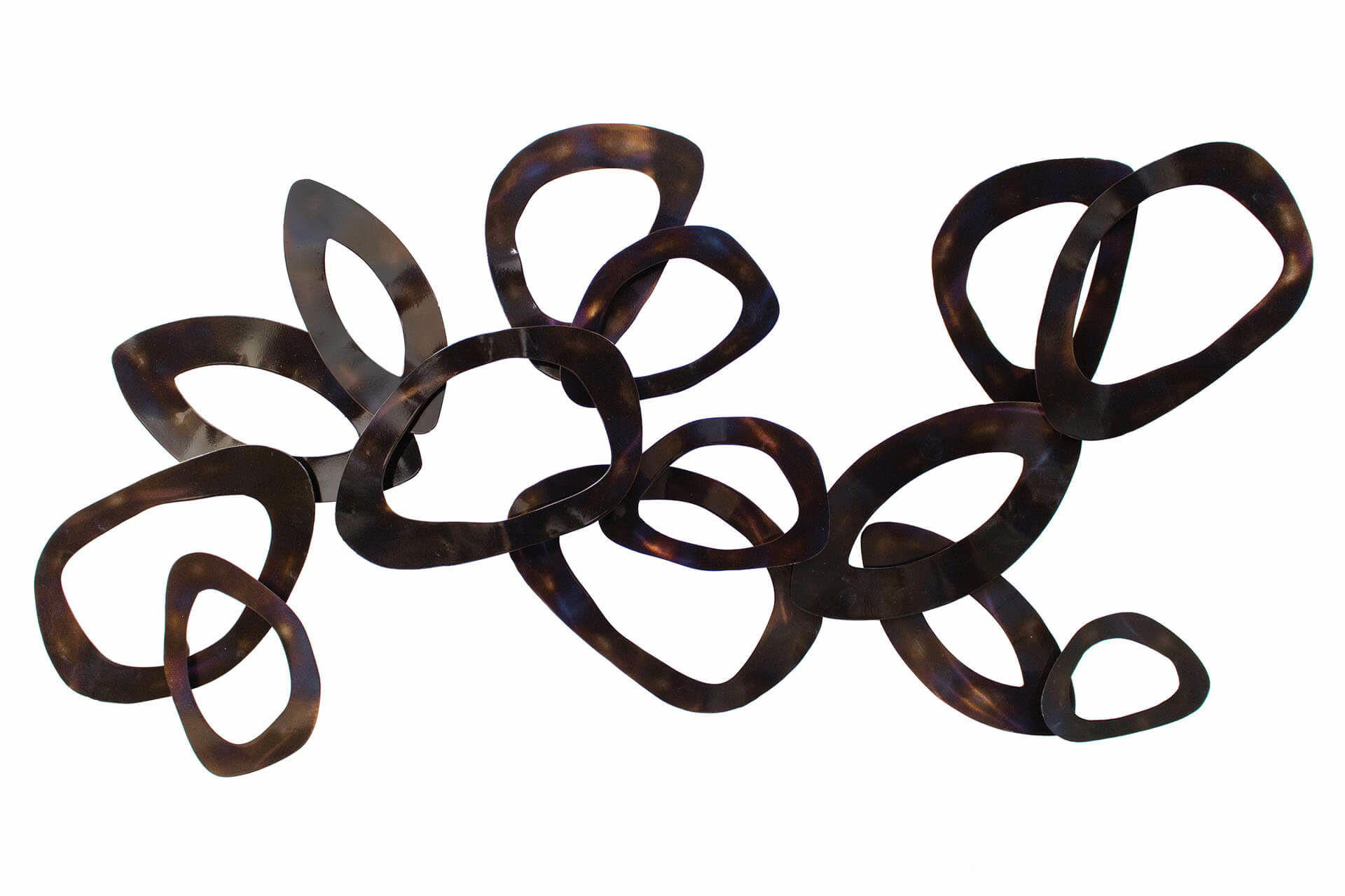 WANDDEKO Braun 120/60 cm - Braun, Metall (3/60/6cm) - KUNSTLOFT