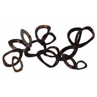 WANDDEKO Braun 120/60 cm - Braun, Metall (3/60/6cm) - KUNSTLOFT