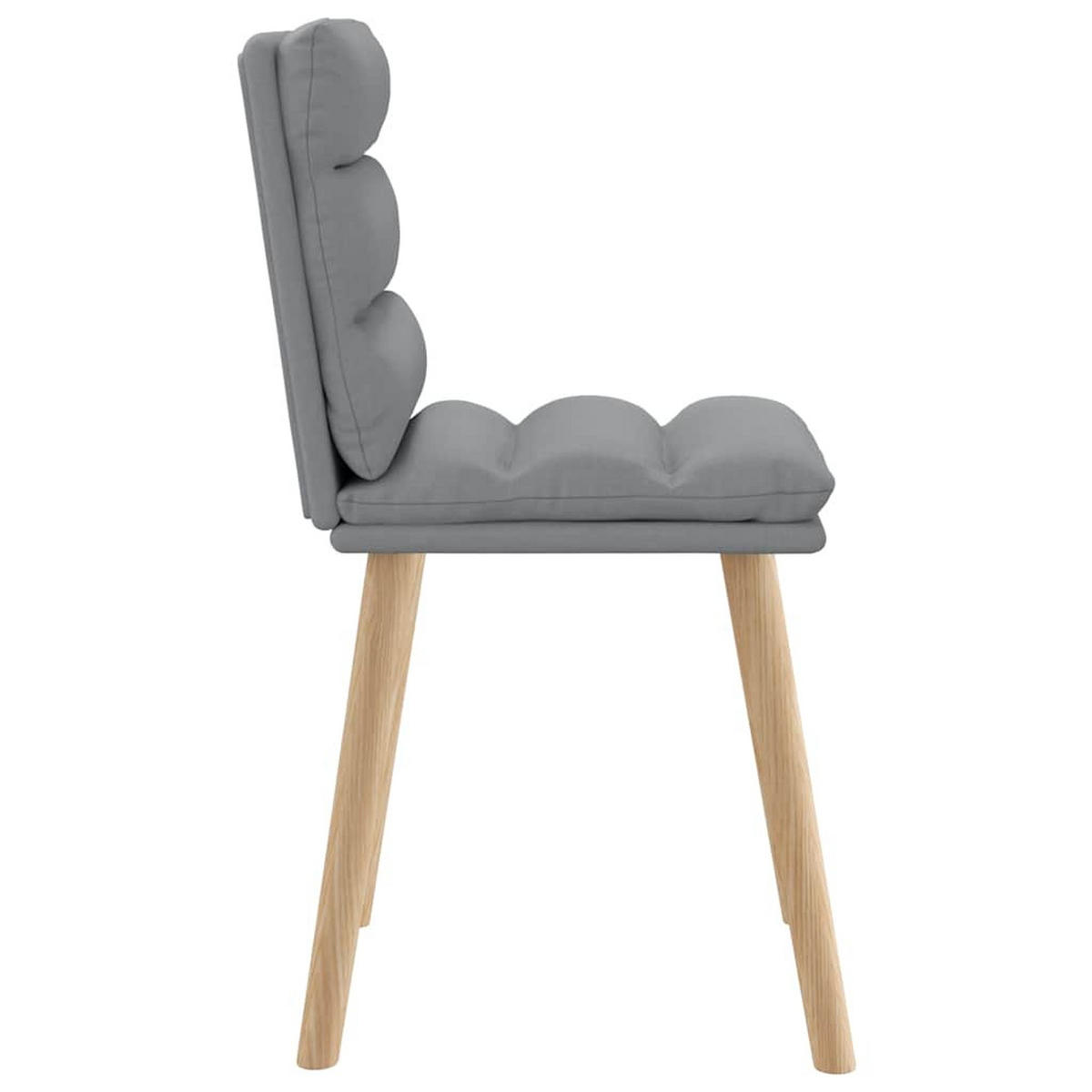 ESSZIMMERSTÜHLE 2 Stk. Hellgrau Stoff 45*54*86cm - Hellgrau, Metall (45/86/54cm) - ZMH