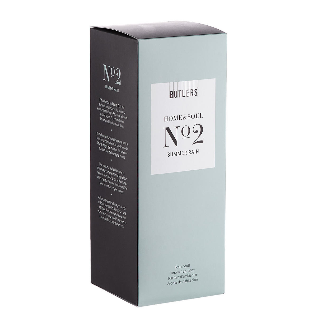 RAUMDUFT Home & Soul Summerrain - Transparent, Glas/Naturmaterialien (5/19/5cm) - Butlers