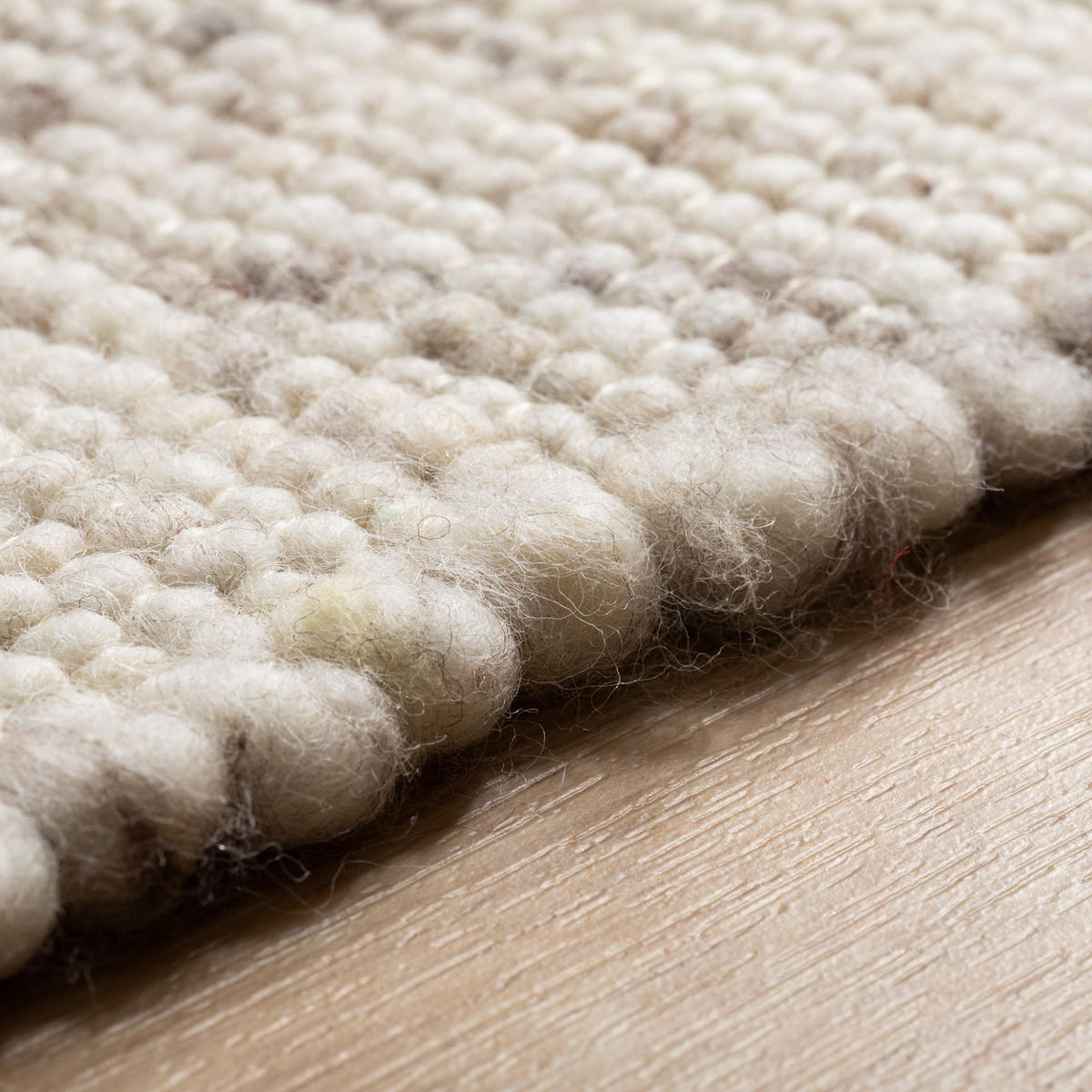 HANDWEBTEPPICH 200/200 cm Kos - Beige, Naturmaterialien (200/200cm) - Steffensmeier