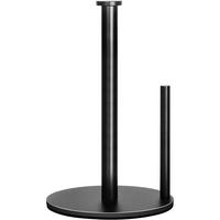 KÜCHENROLLENHALTER Edelstahl mattschwarz 31 cm - Schwarz, Metall (17/7.6/30.5cm)