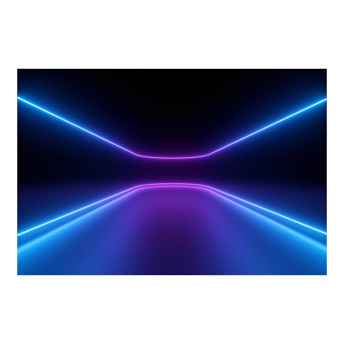 FOTOTAPETE Neonlichter 336/225 cm - Violett, Papier (336/225cm) - Bilderwelten