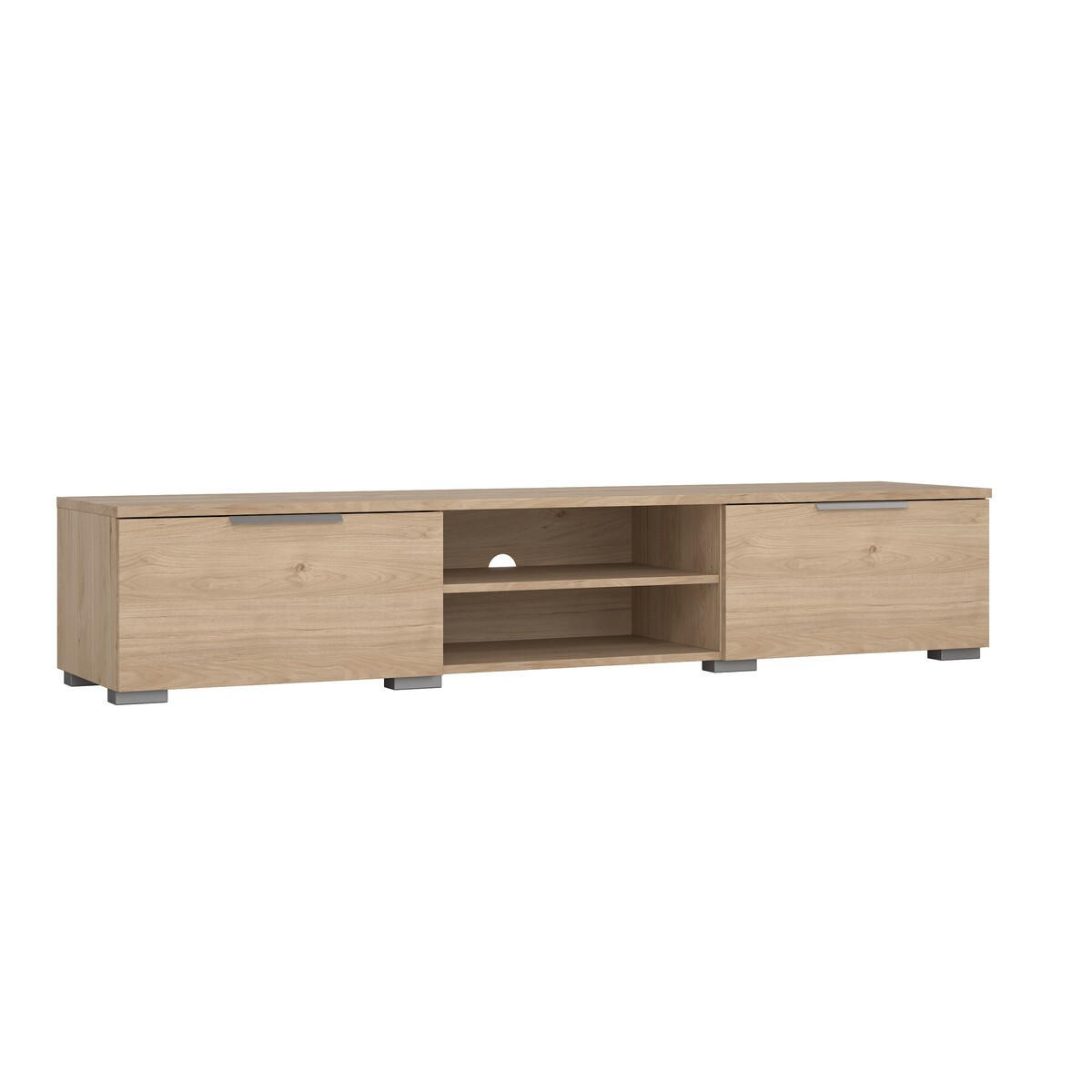 61. TV-MÖBEL mit 2 Schubladen und 2 Fächern billie 172,7/39,9/33,1 cm - Braun, Holzwerkstoff (173/33/40cm) - ebuy24