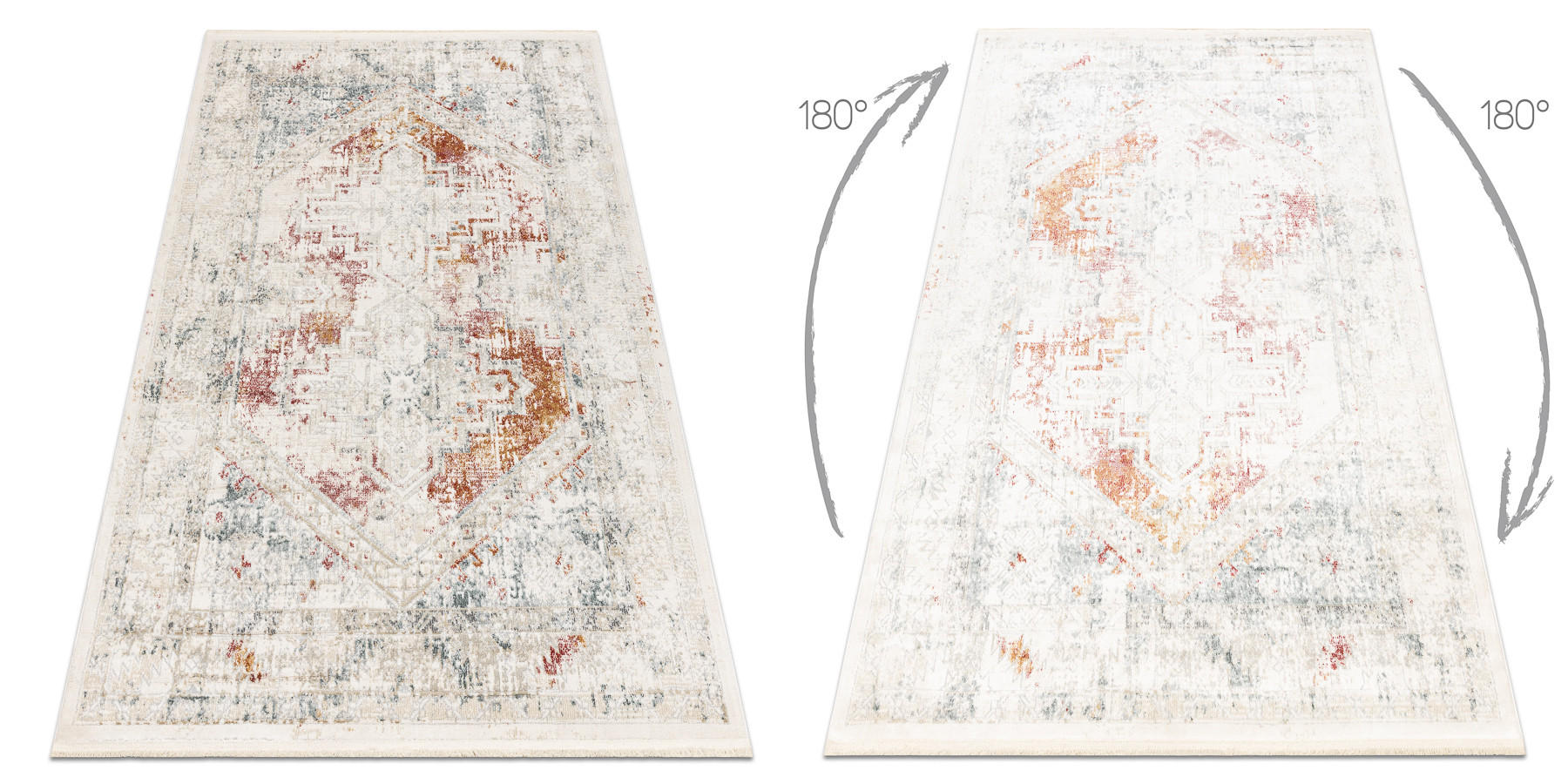 TEPPICH Distin 120/170 cm - Weiß, Textil (120/170cm) - rugsX