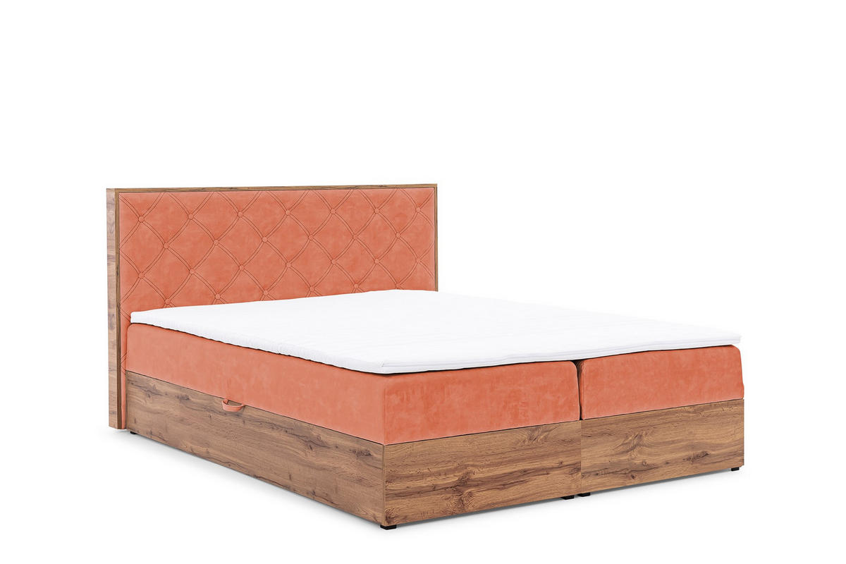 BOXBETT Maximo In Torre - Aubergine, Holzwerkstoff/Textil (120/200cm) - Fun Möbel