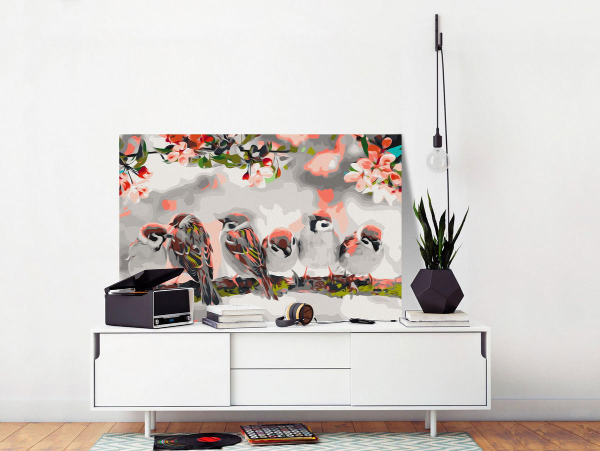 MALEN NACH ZAHLEN 50/40 cm - Multicolor, Textil (1.4/40cm) - KUNSTLOFT