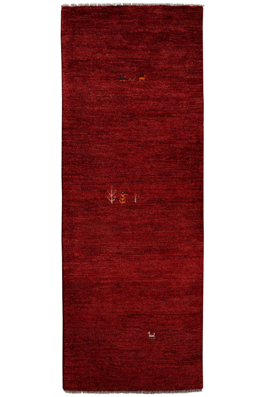 LÄUFER Orient handgeknüpft Rot 220/81 cm Schurwolle - Rot, Textil (81/220cm) - Looma
