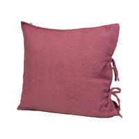 KISSENBEZUG reines Leinen rose-de provence 80/80 cm - Altrosa, Naturmaterialien (80/80cm) - beties Heimtextil