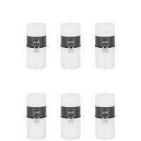 DUFTKERZE ZART - Weiß - L - 52 Std. - 6er set - Weiß, Paraffin (7/15cm) - J-Line