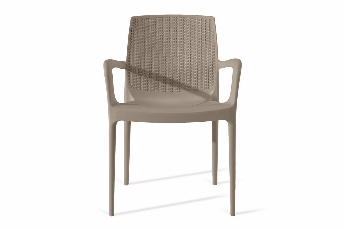 GARTENSTUHL RANTU 2-tlg, Beige - Beige, Kunststoff (60/84/55cm) - KONSIMO®