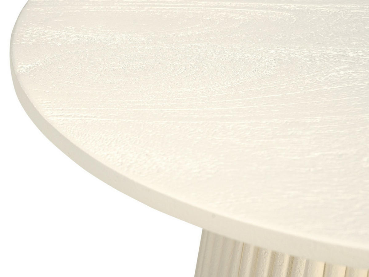 COUCHTISCH rund aus Mangoholz 50cm, beige - Beige, Holz (50/50/40cm) - Livingfurn