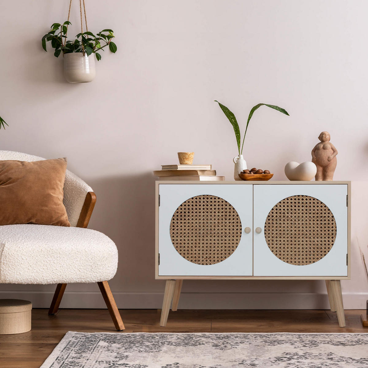 SIDEBOARD Braun 30/73/57 cm - Braun, Holzwerkstoff (30/57/73cm) - Mobili Rebecca