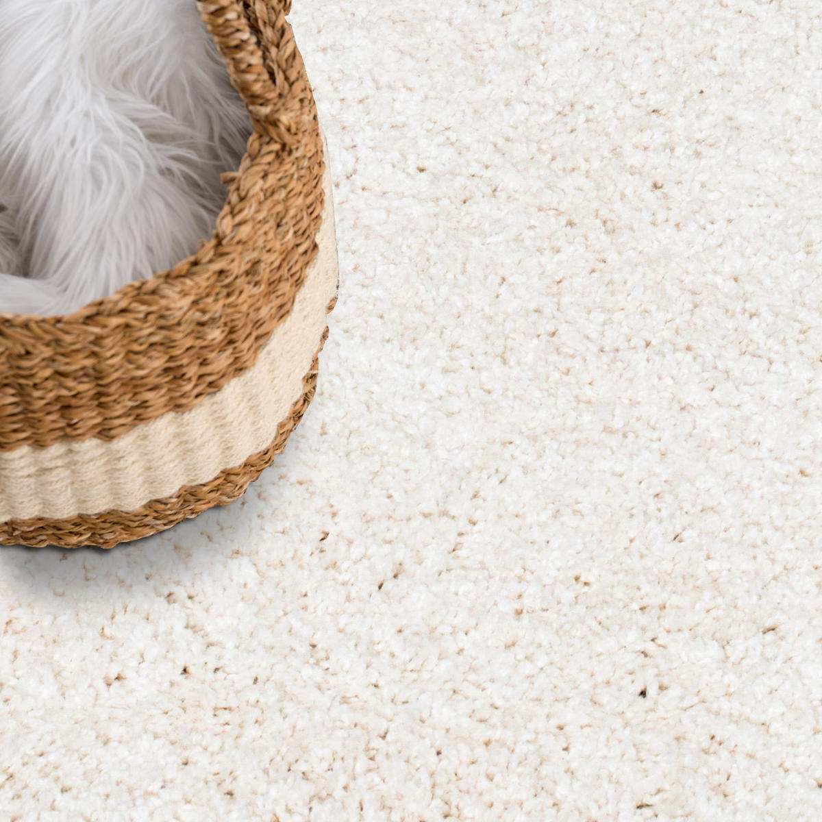 HOCHFLOR-TEPPICH City Shaggy 500 Creme 200x290 cm - Creme, Textil (200/290cm) - carpet city