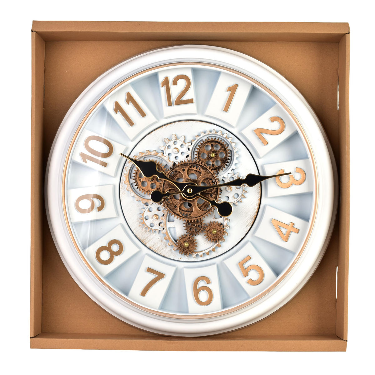 WANDUHR Ramsey Weiß 45/7/45 cm Kunstoff - Weiß, Kunststoff (45/45/7cm) - Mondex