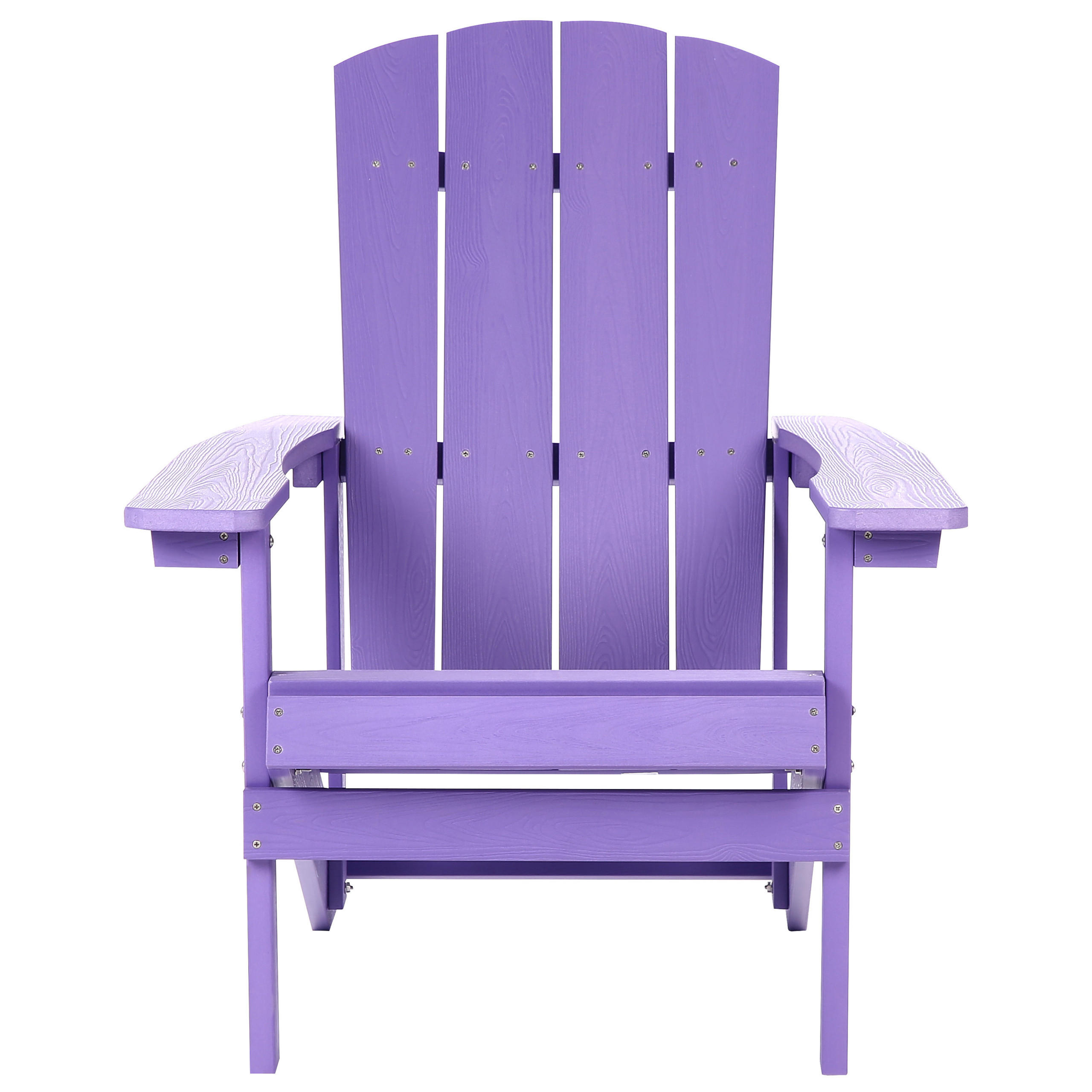 GARTENSTUHL Holzwerkstoff Purpur Adirondack - Violett, Kunststoff (75/88/88cm) - Beliani