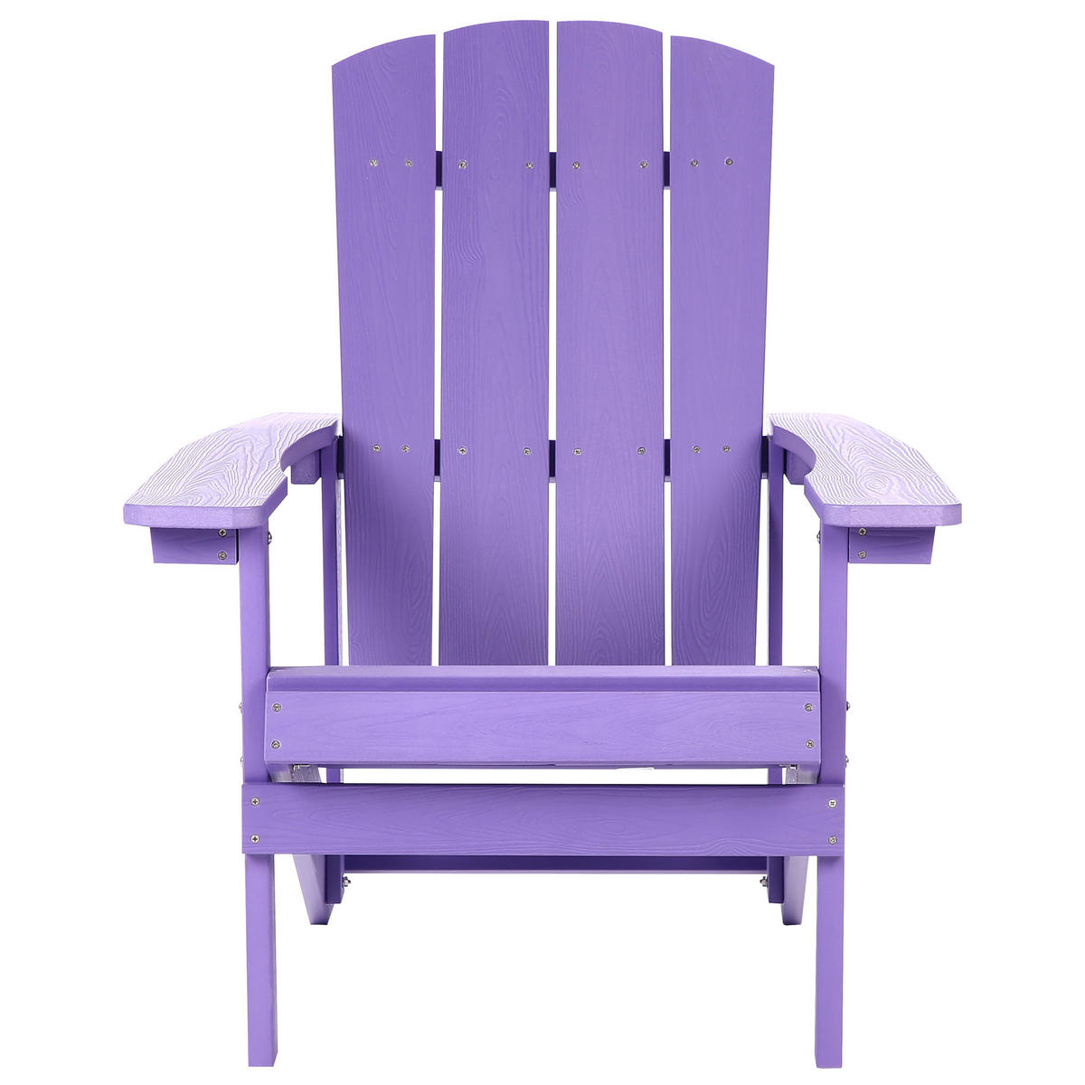 GARTENSTUHL Holzwerkstoff Purpur Adirondack - Violett, Kunststoff (75/88/88cm) - Beliani