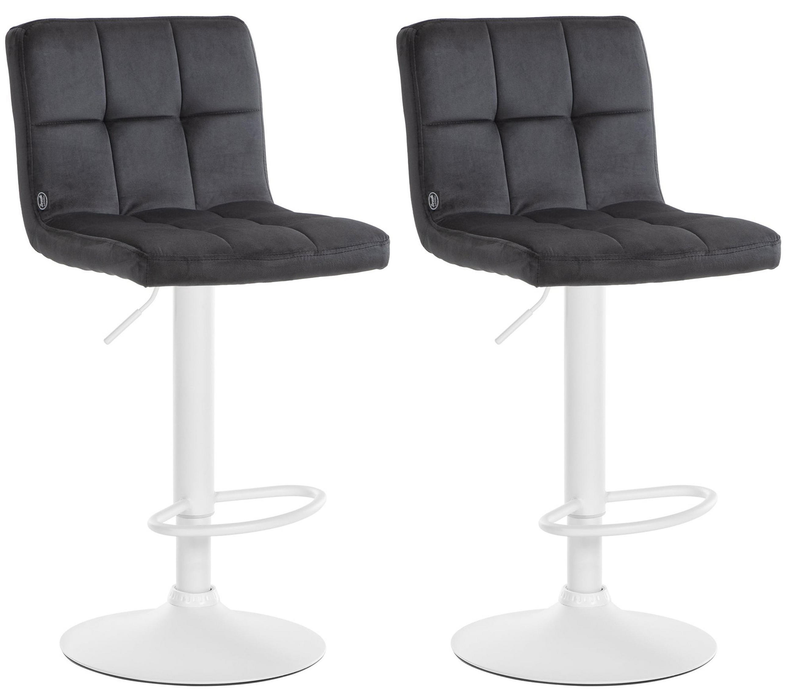TPFLiving Barhocker Schwarz 46x114x47 cm
