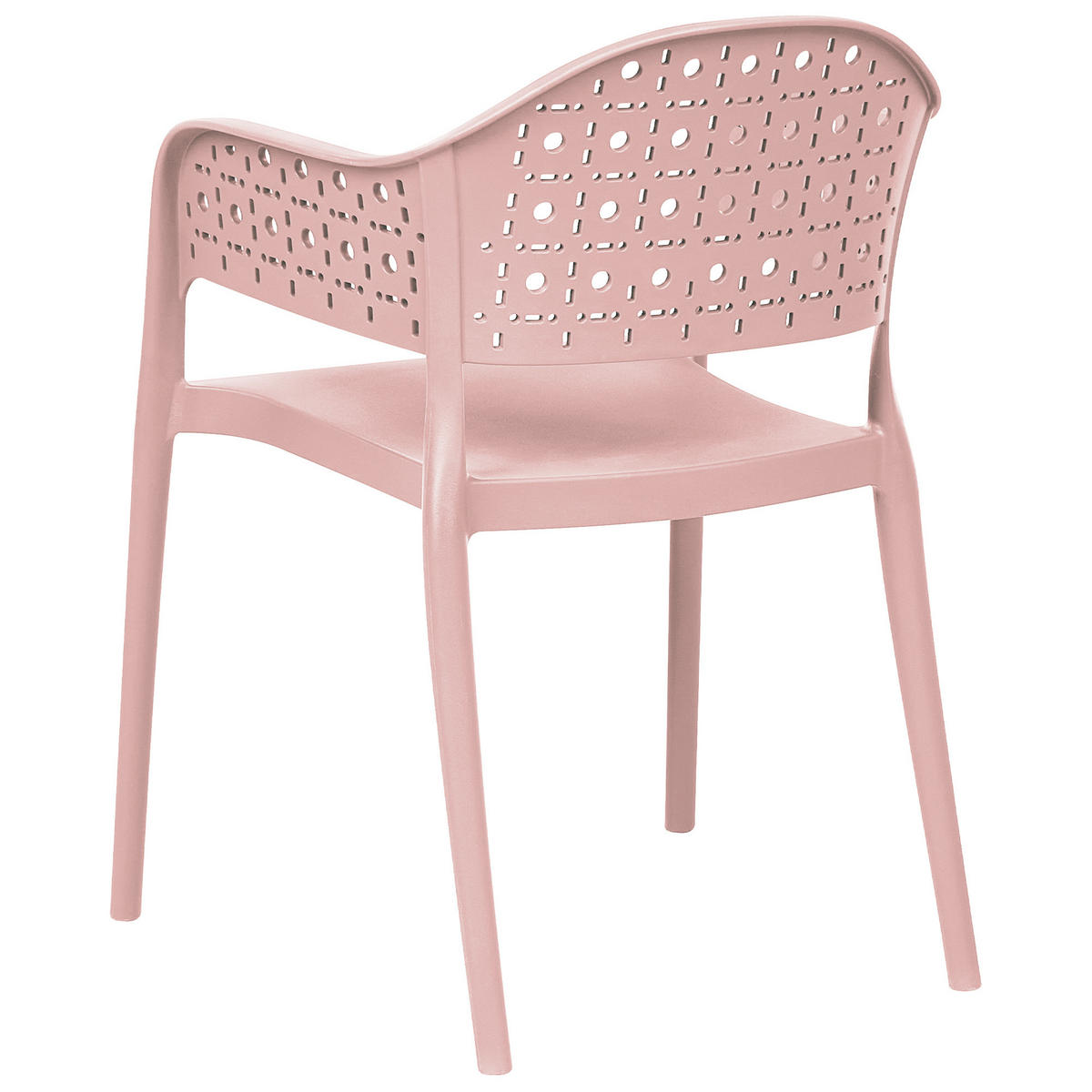 STUHL 4er-Set Rosa Narino - Pink, Kunststoff (55/78/50cm) - Beliani