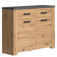 KOMMODE Follow Eiche Dekor - Eichefarben, Holzwerkstoff (116/116/91cm) - Trendteam