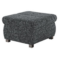 POLSTERHOCKER Bangkok Klein - Greige/Silberfarben, Holz/Kunststoff (60/39/60cm) - MIRJAN24
