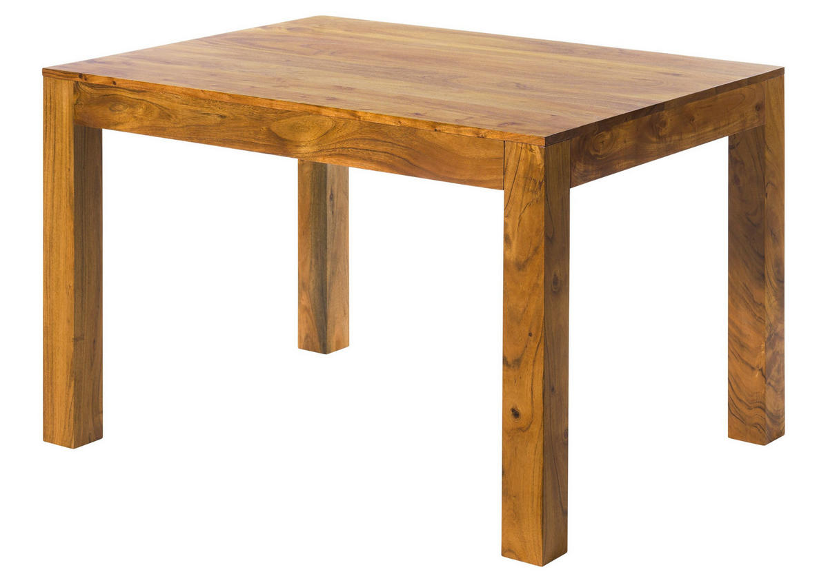 ESSTISCH Akazie 120x90x76 honig lackiert OXFORD #33 - Braun, Holz (120/90/76cm) - Massivmoebel24