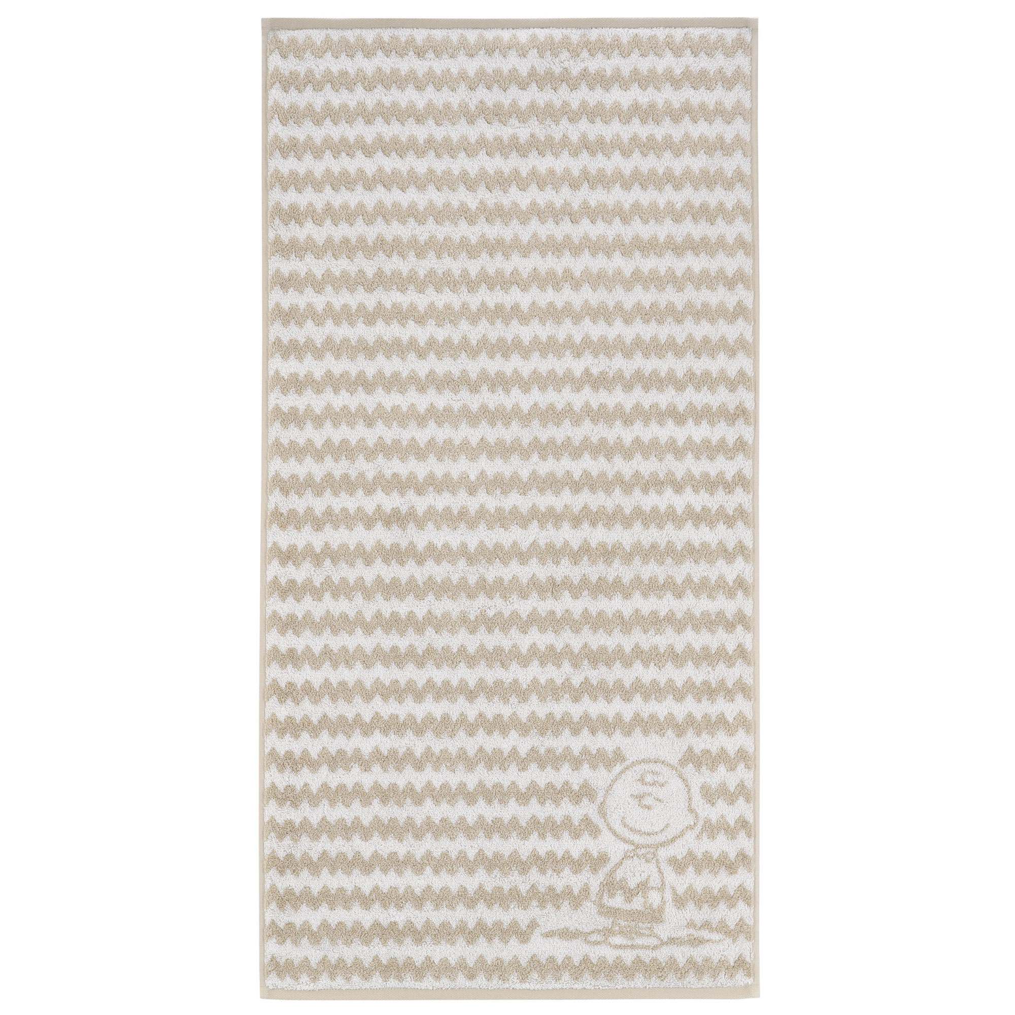 DUSCHTUCH PEANUTS CHARLIE BROWN TIBET - 0002 - Beige, Textil (67/140cm) - Vossen