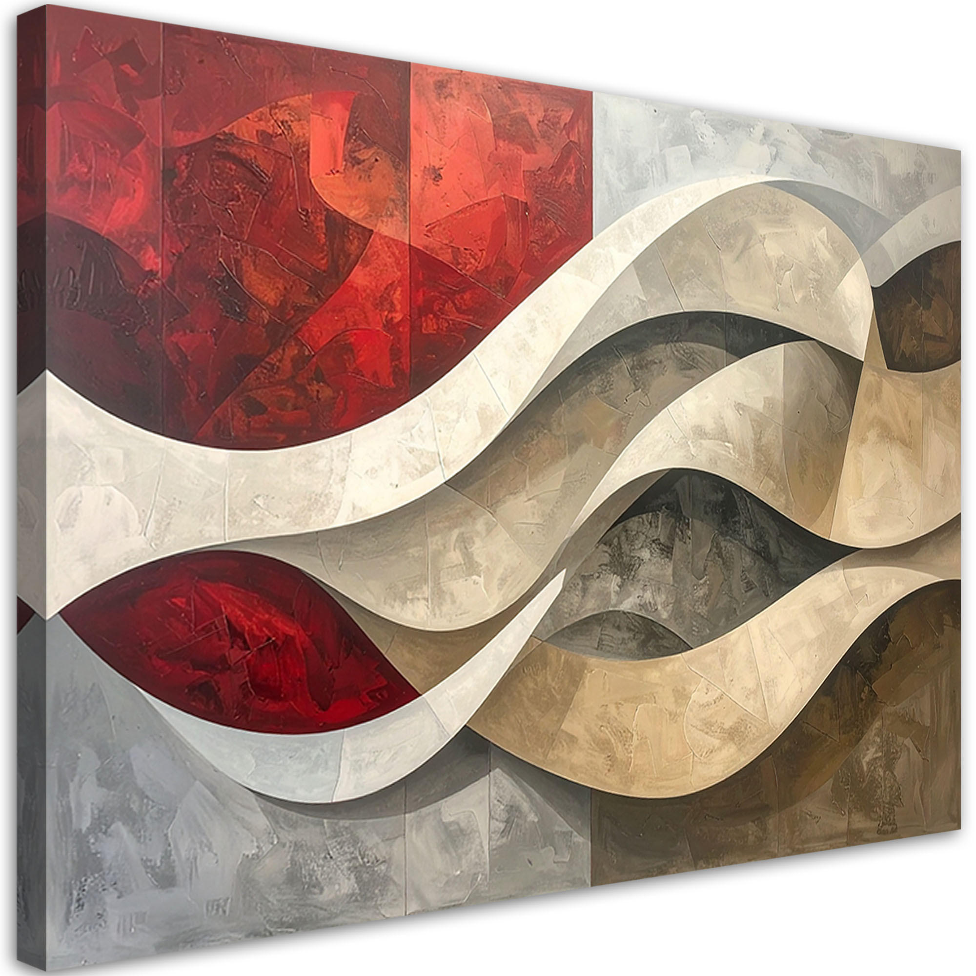 LEINWANDBILD 3D und geometrisch 120x80cm - Multicolor, Textil (120/80cm) - Feeby