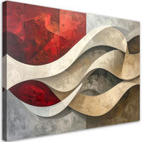 LEINWANDBILD 3D und geometrisch 120x80cm - Multicolor, Textil (120/80cm) - Feeby