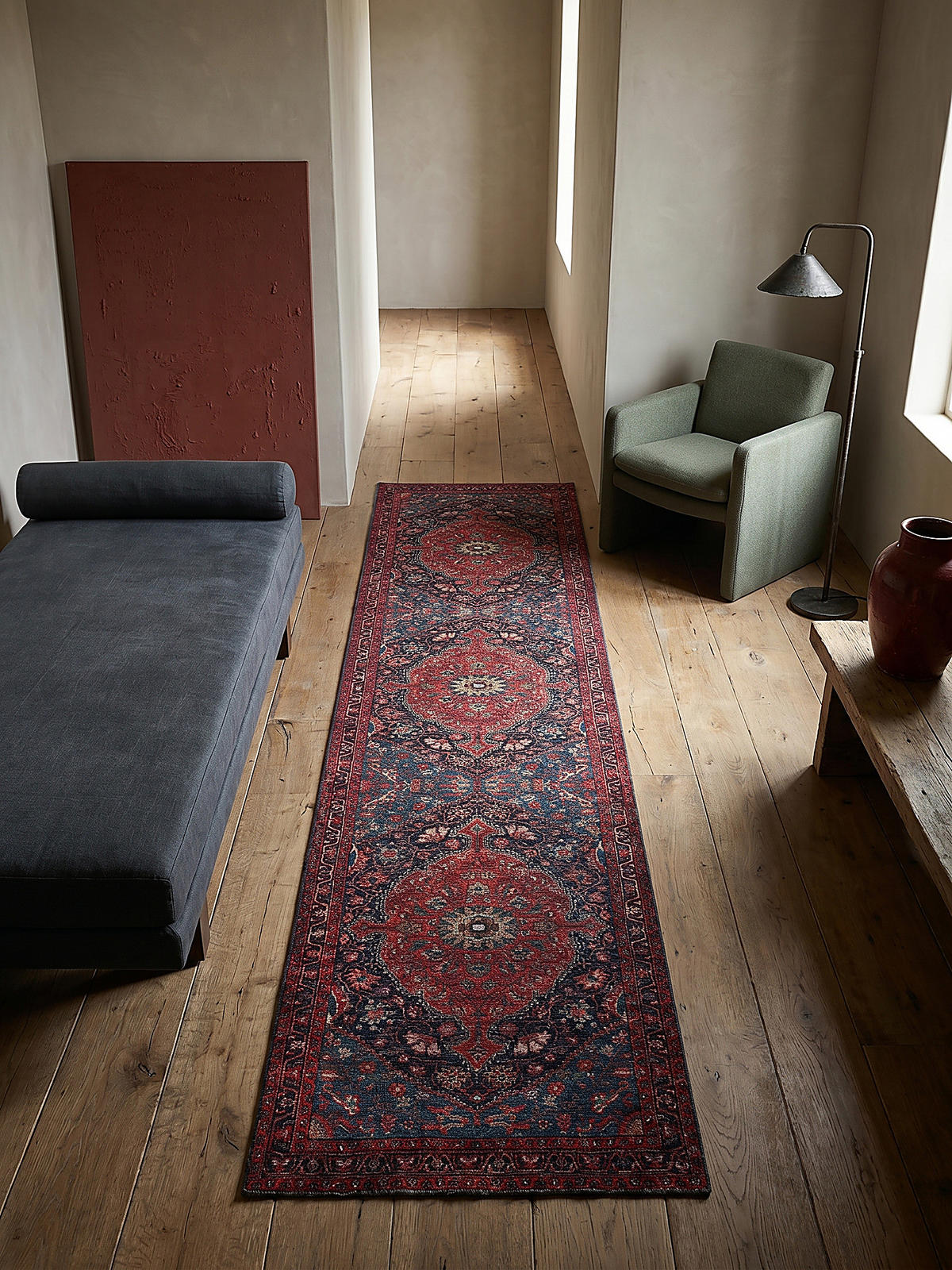 TEPPICHLÄUFER HURST 60/230 cm - Rot, Textil (230/60cm) - KADIMA DESIGN