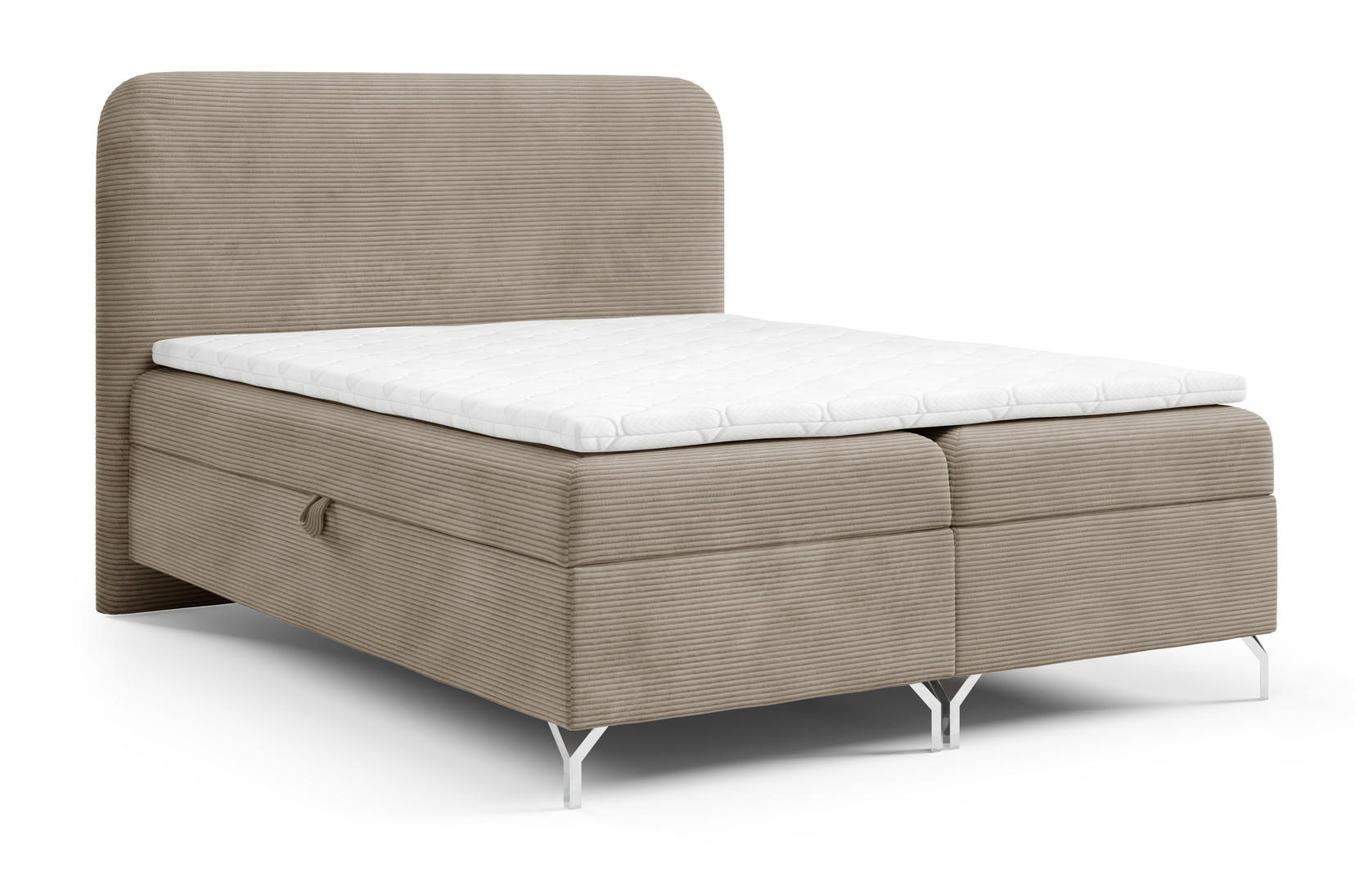 Emporius Boxspringbett Beige 160x200 cm