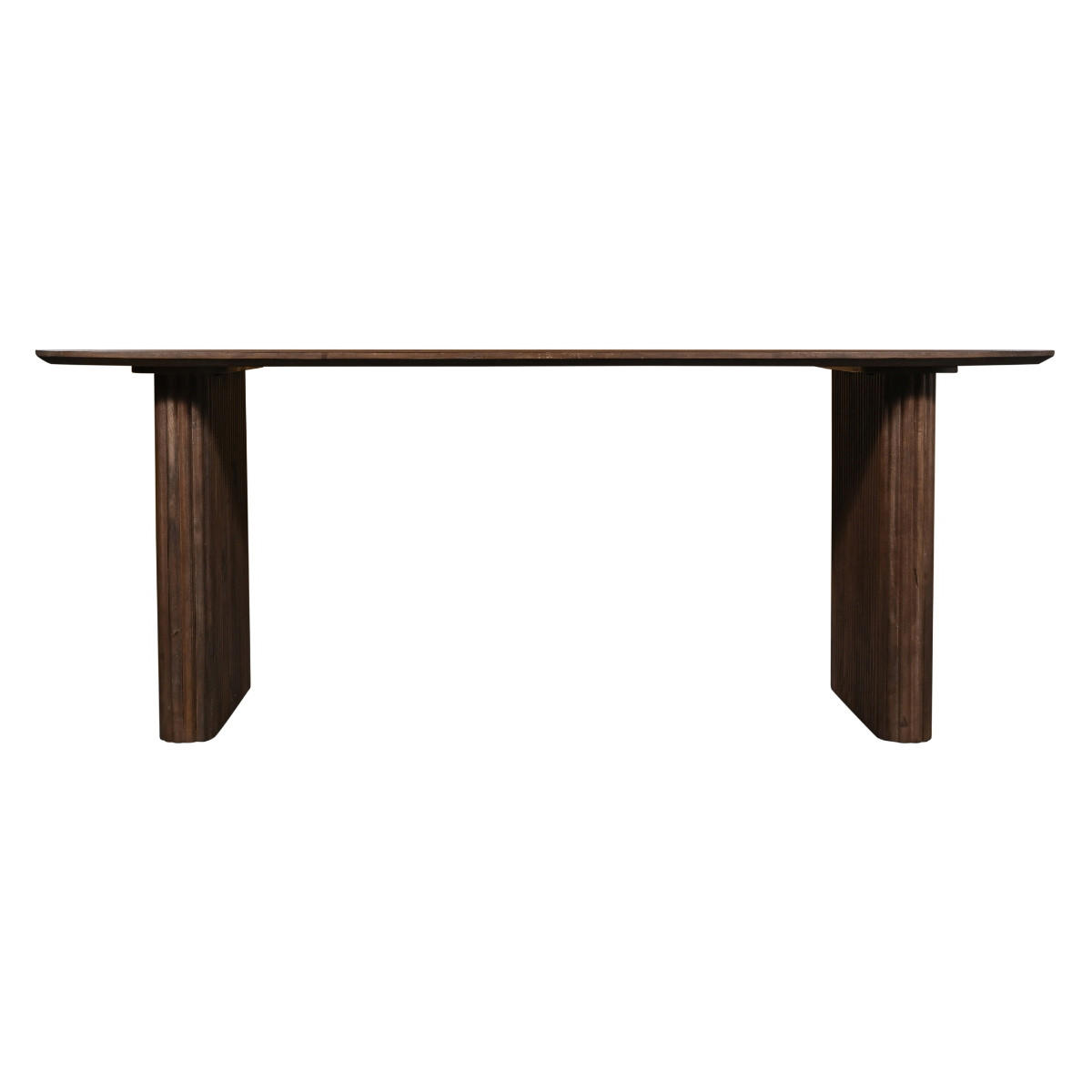 ESSTISCH Oval aus Mangoholz 240cm, dunkelbraun - Dunkelbraun, Holz (240/100/76cm) - Giga Meubel