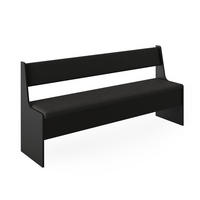 ESSZIMMER-BANK Roman Schwarz 166.6 x 41.5 cm - Schwarz, Holzwerkstoff (41.5/80/166.6cm) - Vicco