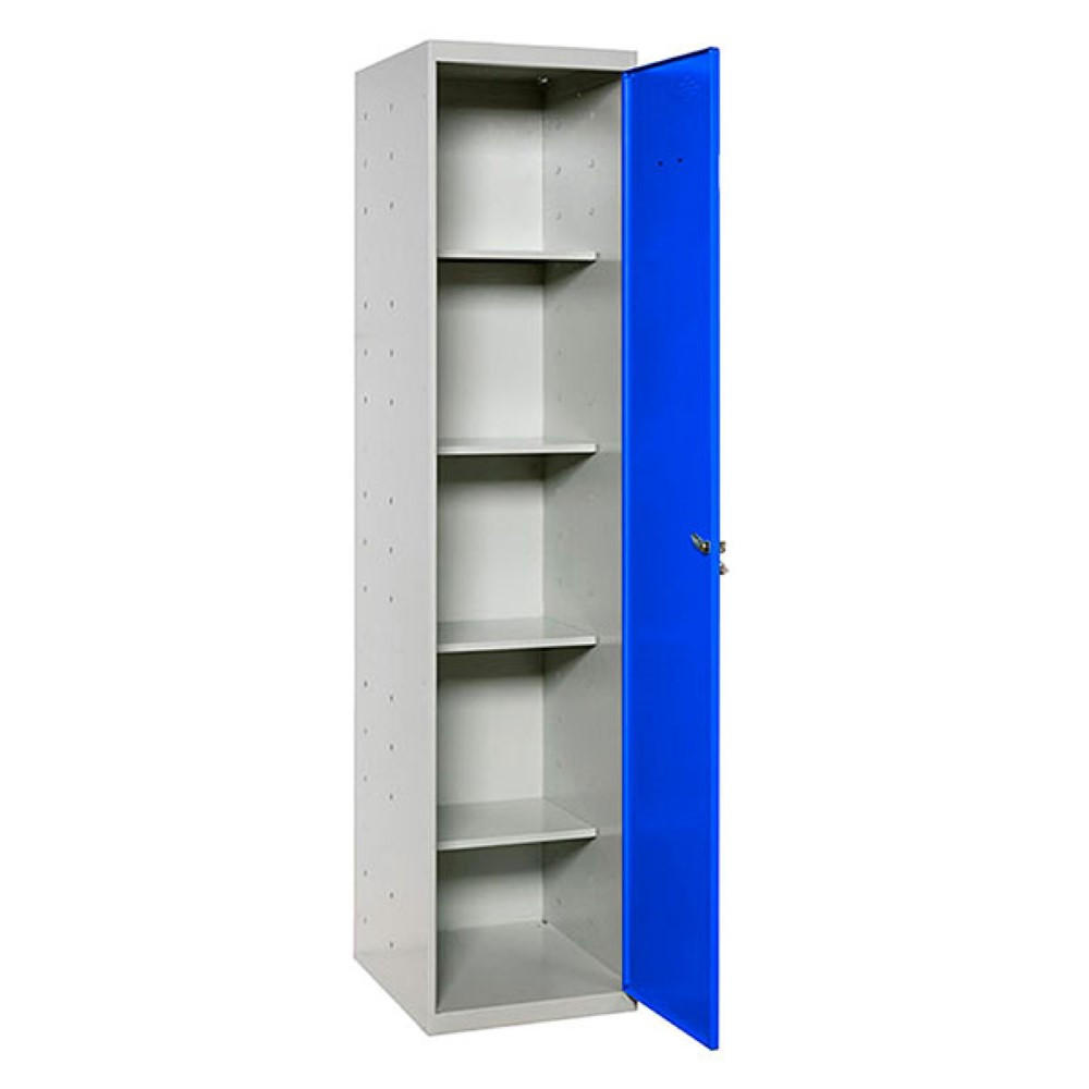 PUTZMITTELSCHRANK Amego HxBxT 180x40x40 cm 4x Fachboden Blau-Grau - Blau, Metall (40/180/40cm) - PROREGAL