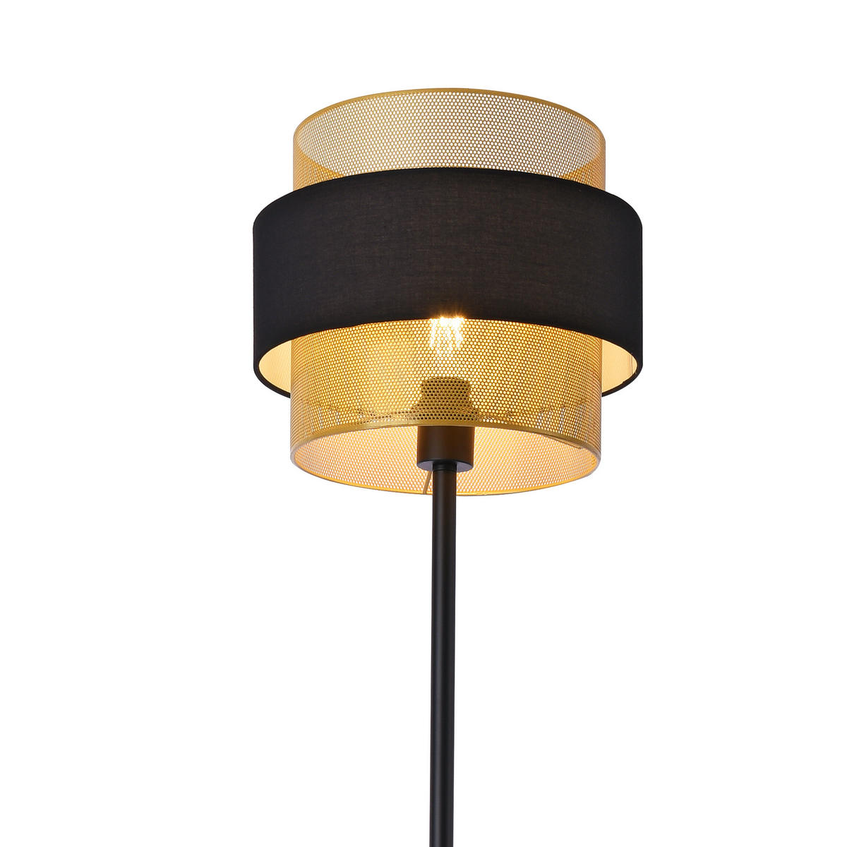 STEHLEUCHTE Albans - Schwarz, Metall (30/30/160cm) - lux.pro