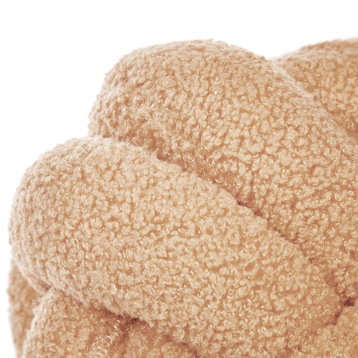 DEKOKISSEN Hellbeige 19/19 cm Malni - Beige, Textil (19/19cm) - Beliani
