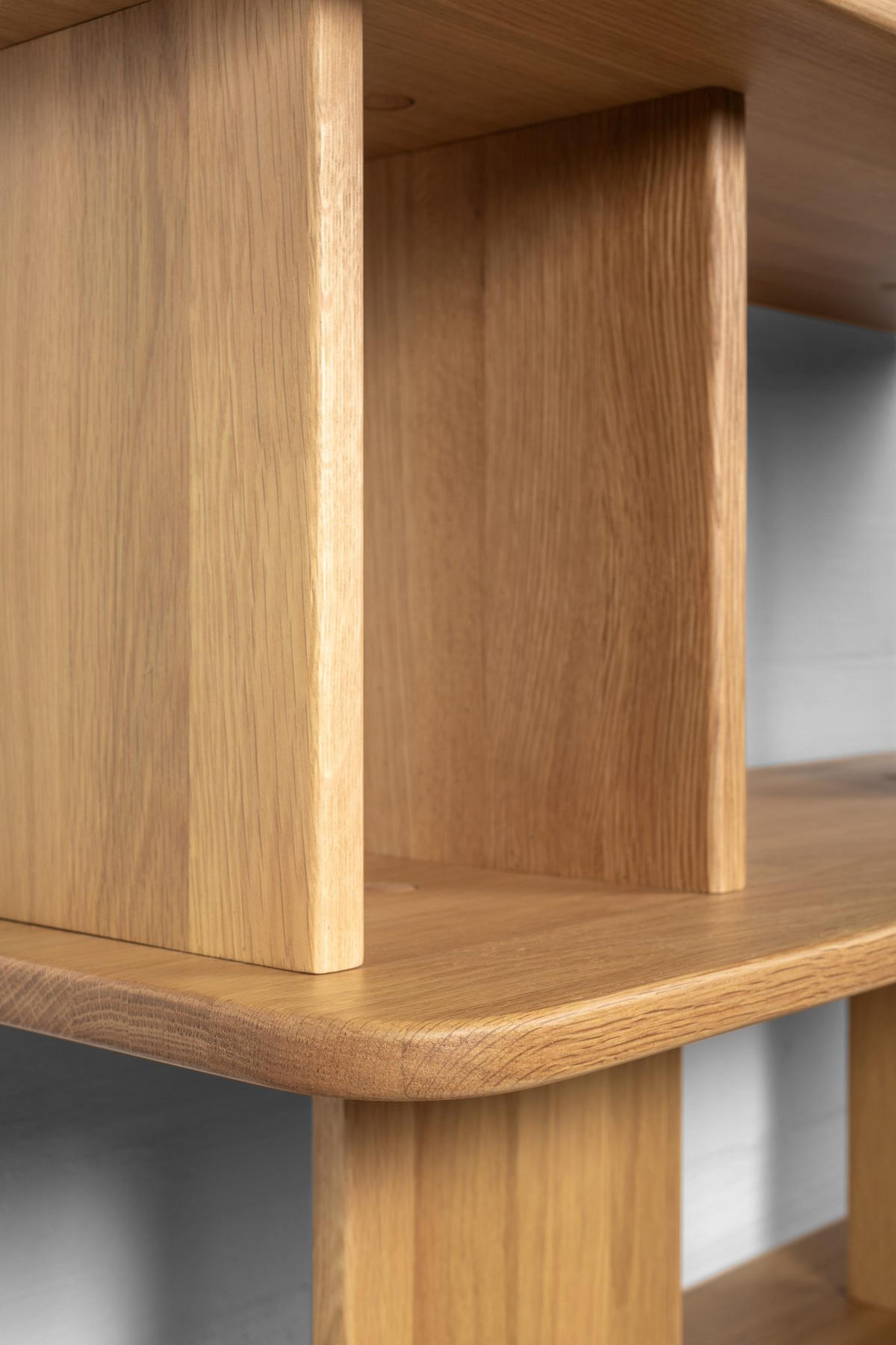 BÜCHERREGAL Franz, Natur Massiveiche - Beige, Holz (90/192/35cm) - WOODEK