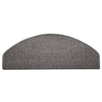 STUFENMATTE Set. 15 Stück "Napoli" Flachgewebe uni Grau 24 x 65 cm - Grau, Textil (24/65/4cm) - oKu-Tex