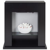 ELEKTROKAMIT Schwarz Djurab - Schwarz/Weiß, Holzwerkstoff (86/90/21cm) - Beliani