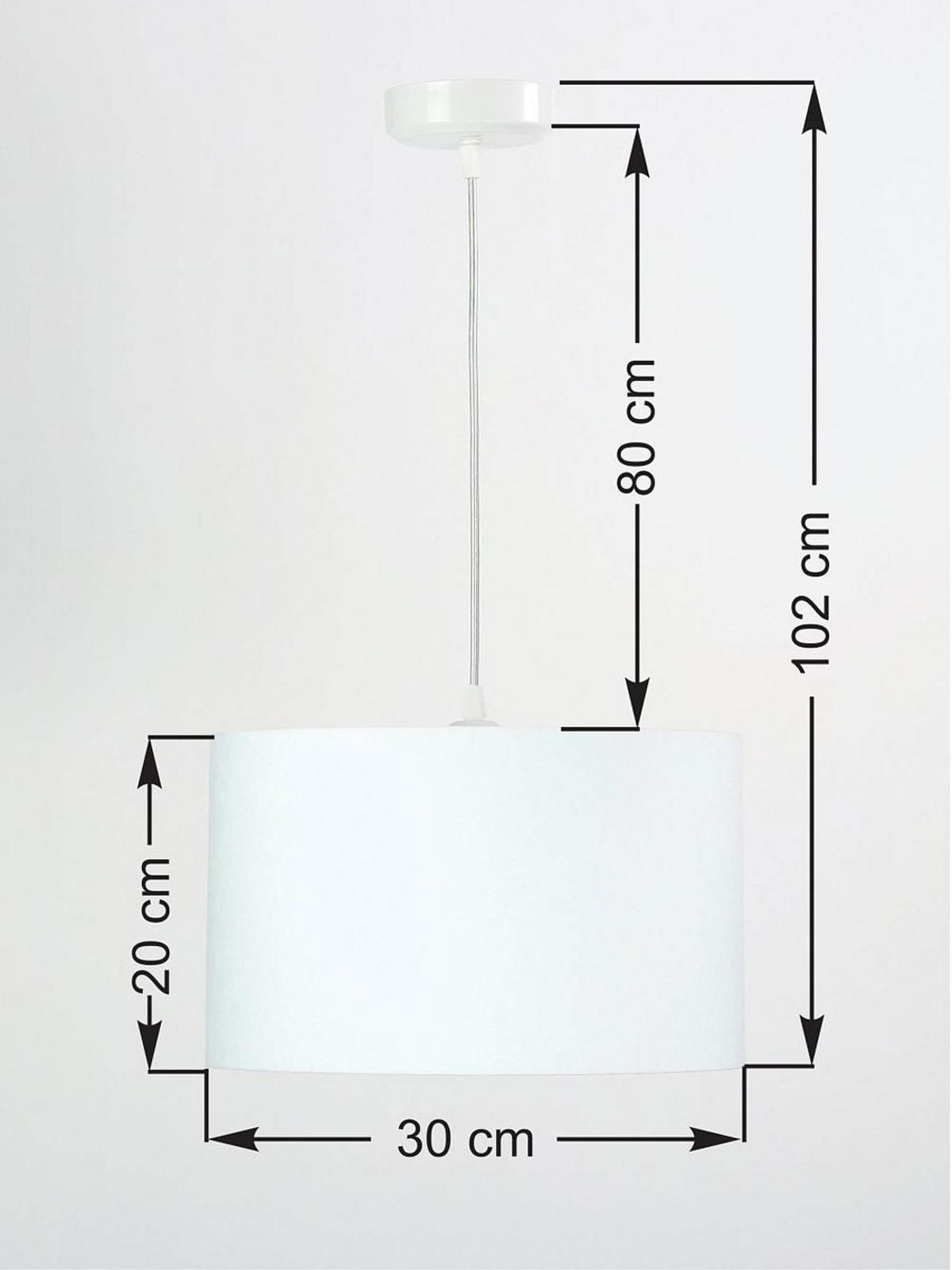 HÄNGELEUCHTE Grün 30/20 cm - Weiß/Grün, Kunststoff (30/0.45/20cm) - ONZENO