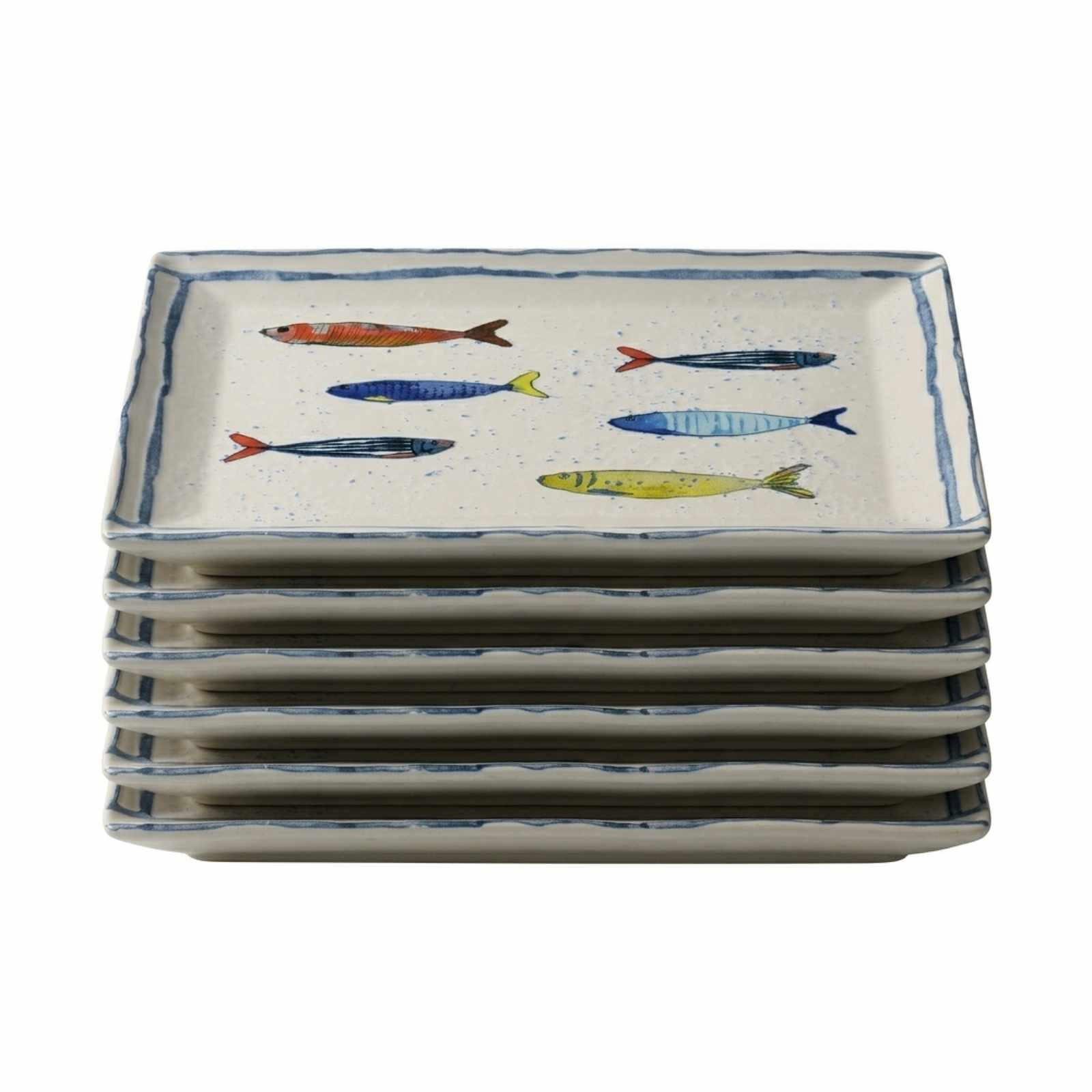 SERVIERSCHALEN Maro bunt 17 x 17 cm 6er Set - Multicolor, Keramik (17/17/5cm) - Ritzenhoff Breker