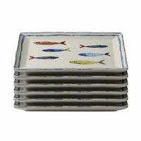 SERVIERSCHALEN Maro bunt 17 x 17 cm 6er Set - Multicolor, Keramik (17/17/5cm) - Ritzenhoff Breker