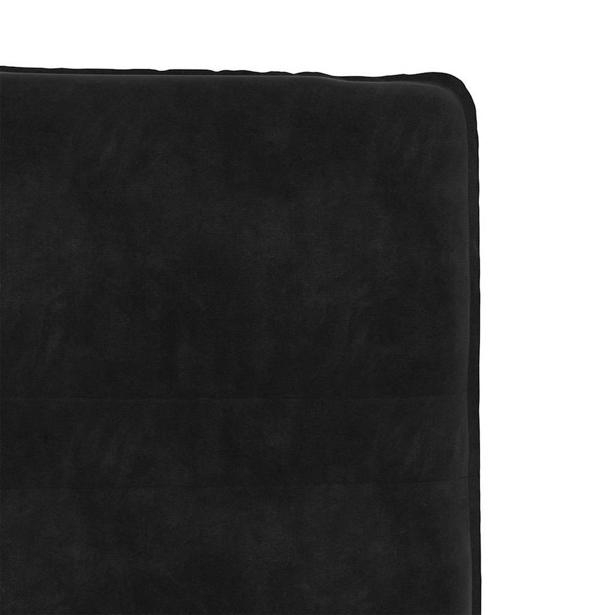 ESSZIMMERSTÜHLE 4 Stk. Schwarz Samt 45*54*83cm - Schwarz, Metall (45/83/54cm) - ZMH