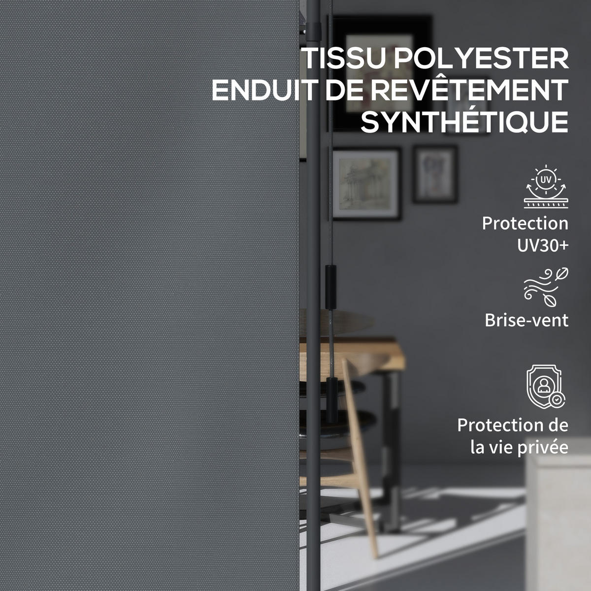 MARKISE DE-18460 Dunkelgrau - Dunkelgrau, Textil (2.8/310/120cm) - ComfortXL