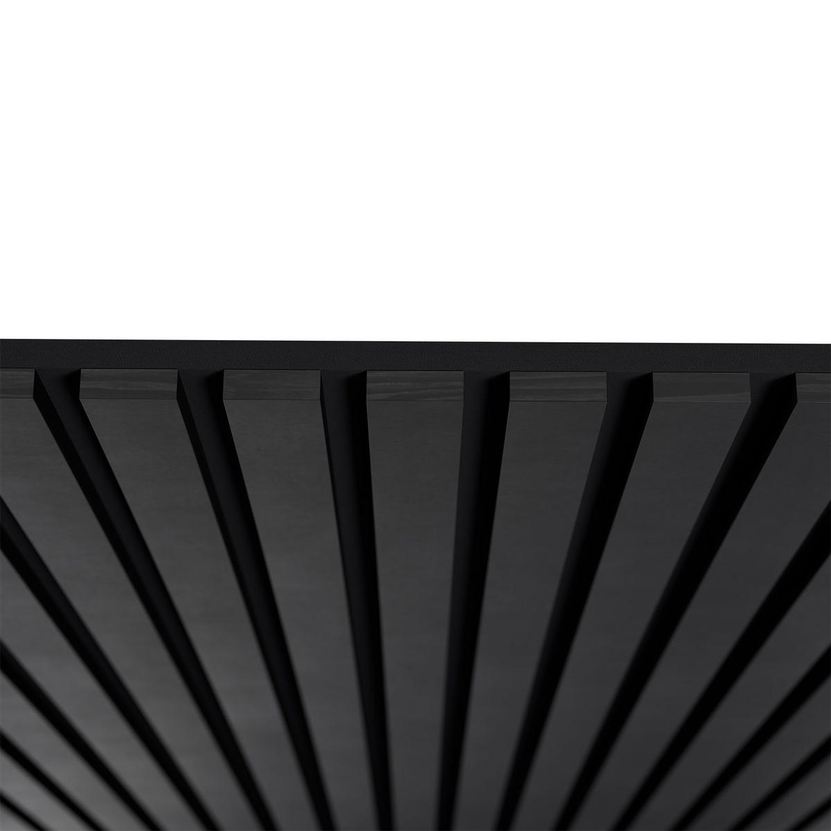 WANDPANEELE Akustik 120x60 cm Schwarz (4er-Set) - Schwarz, Holz (60/120/1.8cm) - Juskys