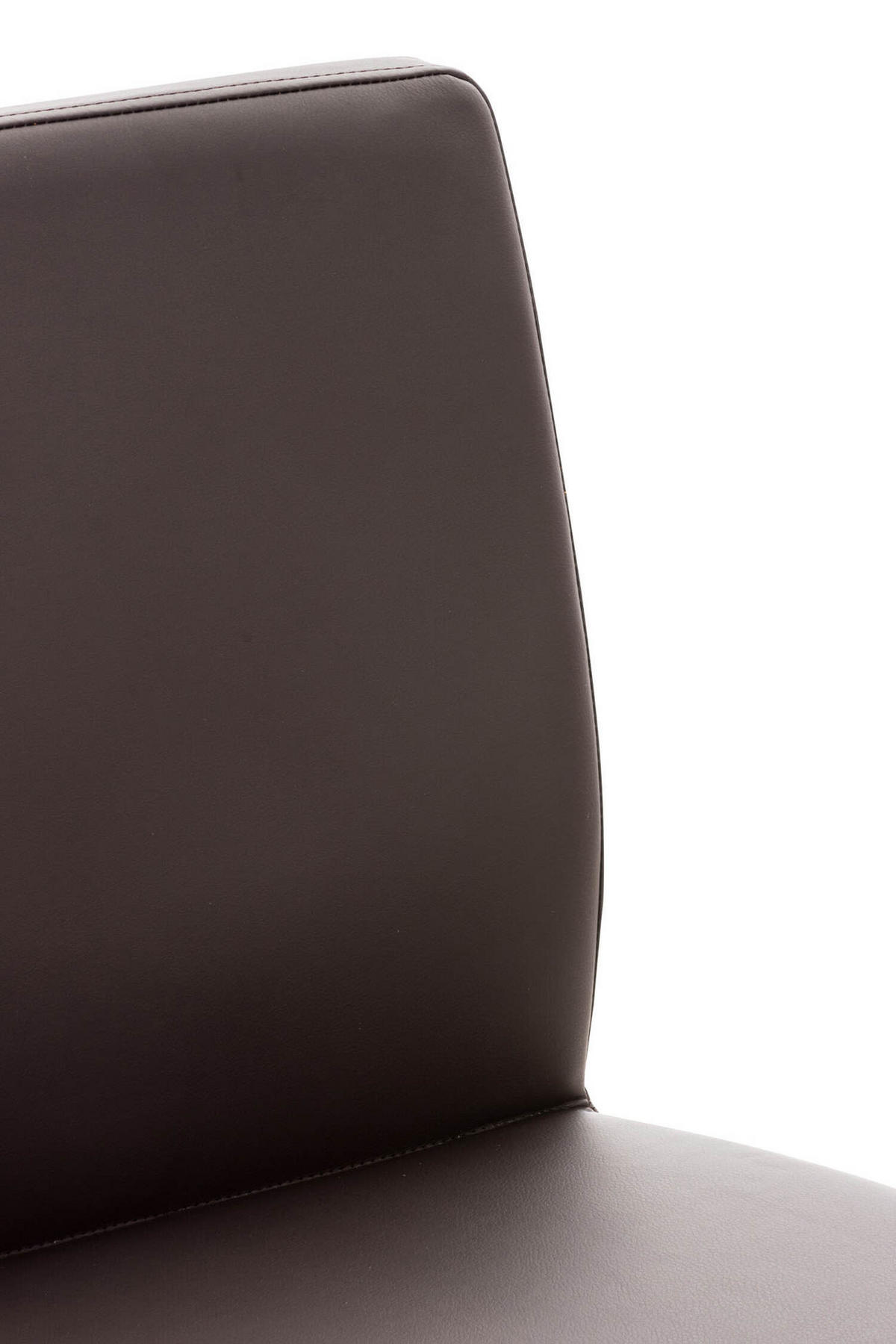 BARHOCKER Cathy, Gestell schwarz, Kunstleder Braun - Schwarz/Braun, Kunststoff/Textil (40/100/49cm) - TPFLiving
