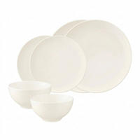 BASIC-SET Savona Fine Diamond creme 6er Set - Creme, Keramik (1/1/1cm) - Seltmann Weiden