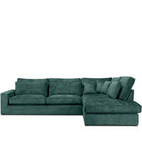 ECKSOFA RECHTS IMPERA Modern 4/5 Sitzer, Marineblau - Blau, Textil (314/224cm) - KONSIMO®