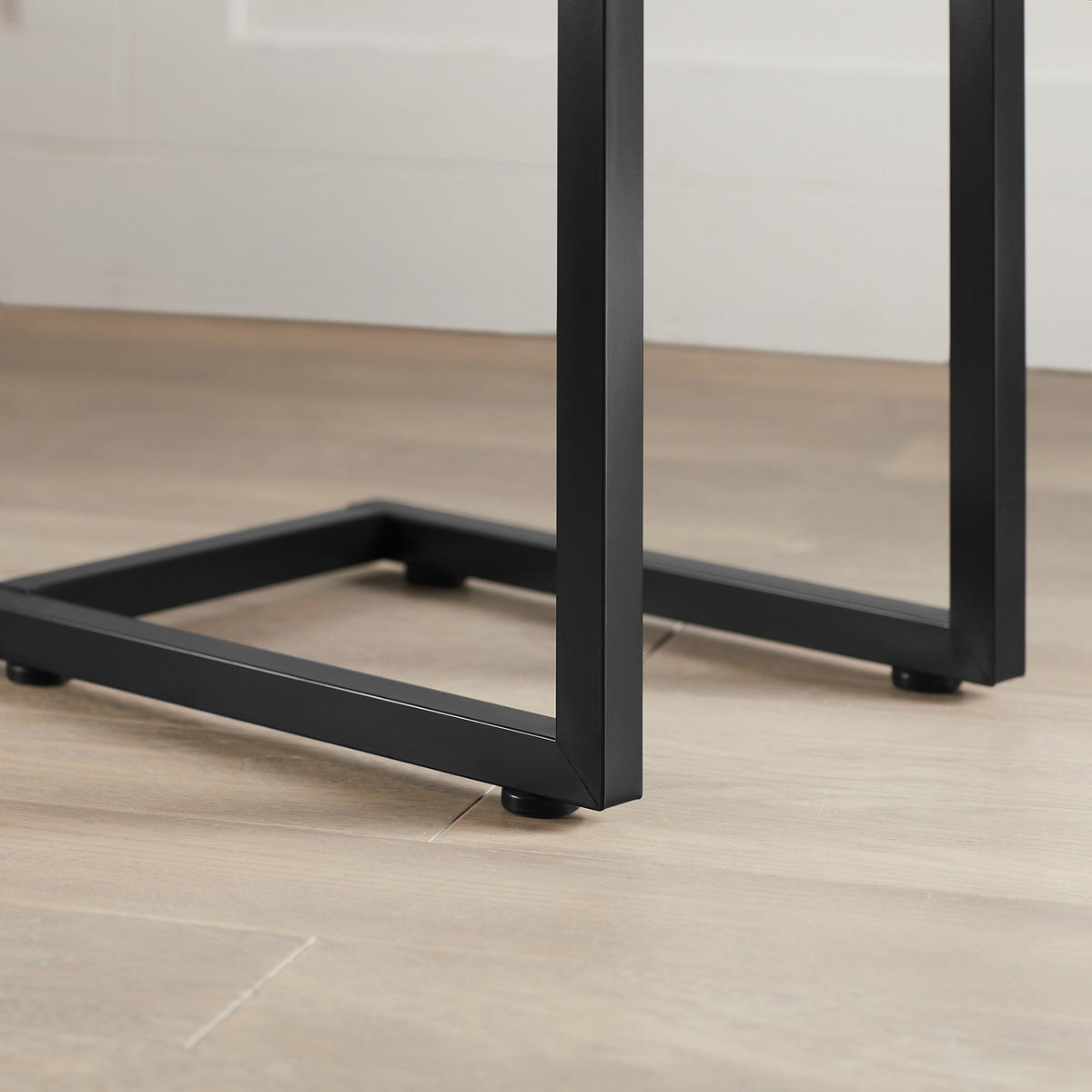 BEISTELLTISCH Hellgrau - Grau, Holzwerkstoff/Metall (40/30/60cm) - SoBuy