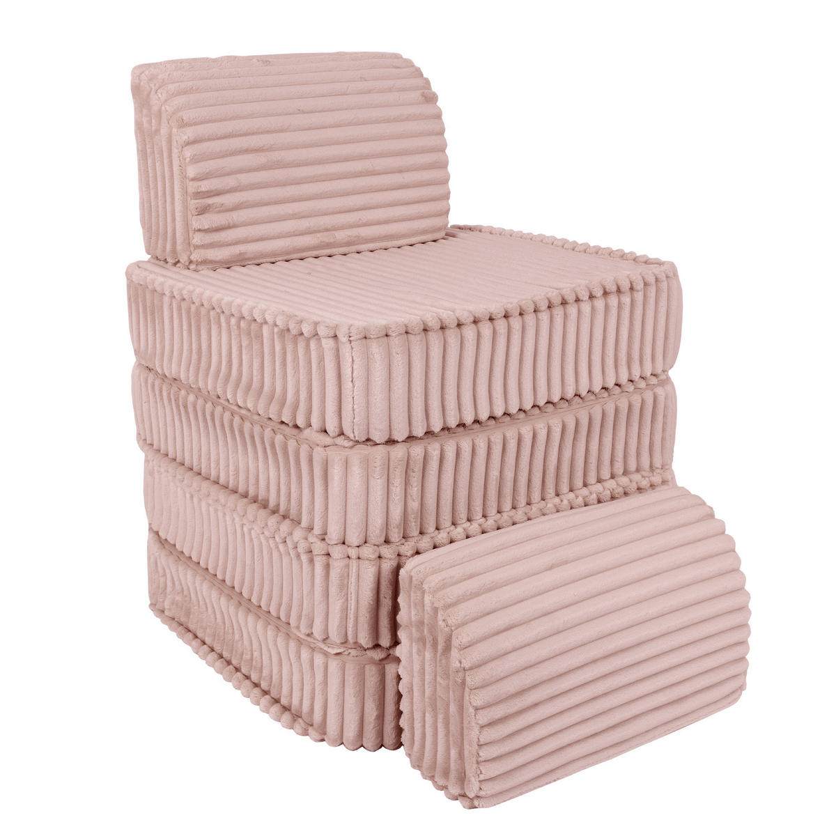KINDERSOFA, Pocket Basic, Churros, Rubinchoco - Violett, Textil (120/25/60cm) - MeowBaby